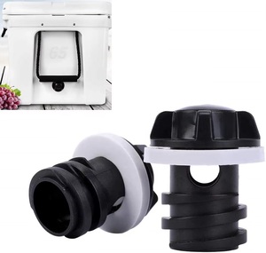 Accessoires universels pour bouchon de vidange de glacière, bouchon de vidange à visser noir pour la plupart des glacières rotomoulées - Product Image 2
