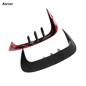 Ailerons Karbel Canard style <span class=keywords><strong>KB</strong></span> en fibre de carbone sèche, pare-chocs arrière, canard, couteau à vent pour BMW Série 8 G16 2019- - Product Image 6