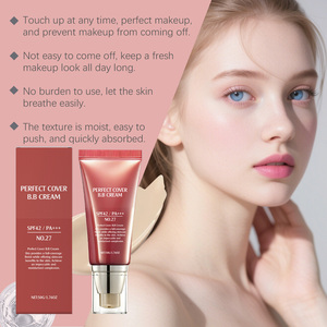Crema <span class=keywords><strong>BB</strong></span> de Cobertura Perfecta, Base de Maquillaje Natural Beige, Resistente al Agua, FPS 42, Blanqueadora, Hidratante, de Larga Duración, Control de Grasa, Ácido Hialurónico - Product Image 6