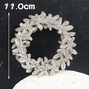 Christmas Theme Home Party Elk Grass Ring <b>Cake</b> Insert Cards <b>Cake</b> <b>Decoration</b> <b>Supplies</b> Tools Merry Christmas <b>Cake</b> Toppers - Product Image 5