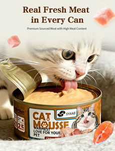 Salmon Tuna Wet Cat Food 85G Premium Natural <b>Canned</b> Snacks Treats OEM Manufacturer China - Product Image 2