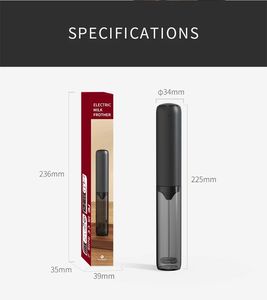 Batidor de Bebidas, Espumador de Leche Portátil Recargable por USB, Agitador de Café Manual - Product Image 3