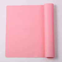 Tapis de table rectangulaire en silicone 40*30cm pour enfants, grand tapis antidérapant résistant à la chaleur, pliable, pour étudiants