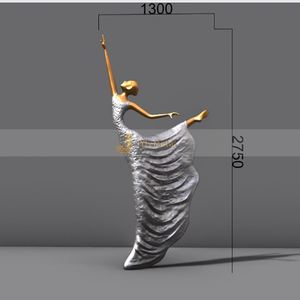 ANW9751 Escultura Art Deco de Acero Inoxidable Sostenible, Decoración Ecológica con Larga Duración - Product Image 6