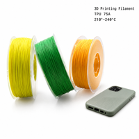 Filamen Cetak 3D TPU 75A 215 ° -230 ° Filamen Fleksibel C untuk Sol Sepatu, Insole, dan Bagian Pakaian Olahraga