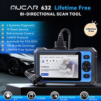 MUCAR 632 herramientas de diagnóstico de coche ECM/TCM/SRS/ABS 4 Sistemas Escáner OBD2 de coche 15 reinicios actualización gratuita de por vida 2025 herramientas de escaneo CANFD