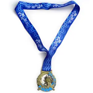 ميداليات أكاديمية مخصصة للثلاثية الأبعاد للطلبة مدرسية بتصميم حسب الطلب مطلية بالذهب والطلاء الإينامل ميداليات تذكارية