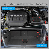 Répulsif Ultrasonique Anti-Rats pour Moteur de Voiture avec Alarme de Détection de Mouvement, Entraînement des Animaux de Compagnie, Répulsif pour Chats et Rats