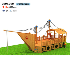 Parque Infantil de Madera de Lujo para Niños, con Tobogán y Juegos de Parque de Diversiones, Espacio de Recreación al Aire Libre Premium - Product Image 2