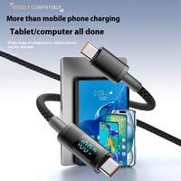 Cable PD de carga rápida Dual tipo C de 100W, Cable DE DATOS DE PANTALLA Digital para Apple iPad 15, cargador de tableta, cámara de aluminio, ordenador