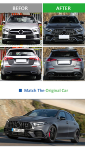 Pièces de voiture Auto Bodykit Full Body Kit Ensemble de Mise À Niveau A45S UN 45 S Lifting Pour <span class=keywords><strong>Mercedes</strong></span> W177 UNE Classe <span class=keywords><strong>A250</strong></span> A200 A180 Grille Pare-chocs - Product Image 5