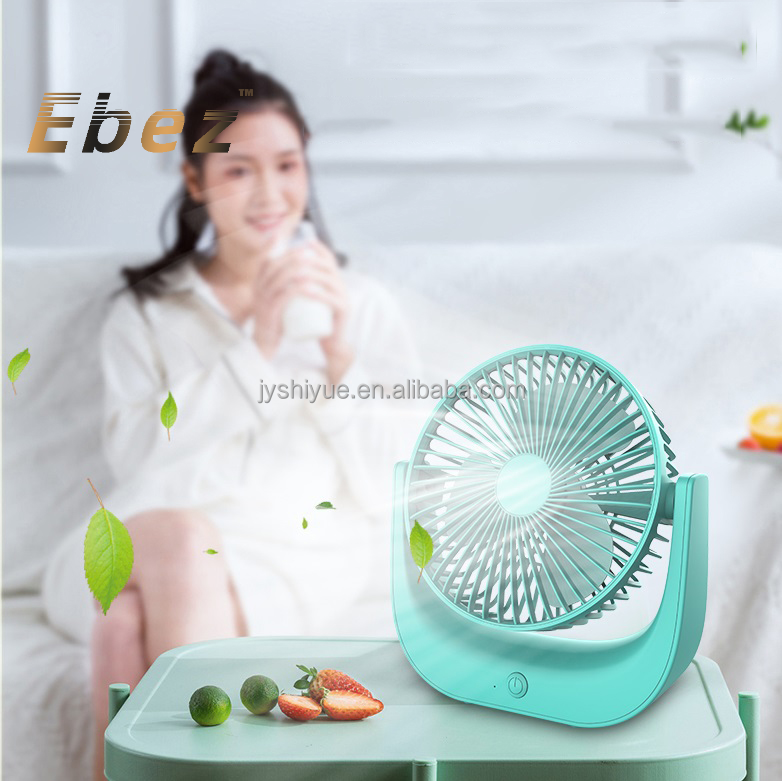 Macaron colori prodotto ricaricabile elettrico di vendita calda del ventilatore da scrivania USB ricaricabile girevole