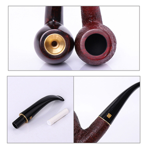 Xiaoxiong Hot Bán Xách Tay Tái Sử Dụng <span class=keywords><strong>Briar</strong></span> Gỗ Cong Thân Cây Ống Hút Tùy Chỉnh Bán Buôn Bằng Gỗ Ống Hút - Product Image 5