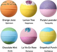 Fournitures de bain naturelles personnalisées Bombes de bain bio faites à la main en gros avec bain hydratant effervescent pour les soins de la peau sèche