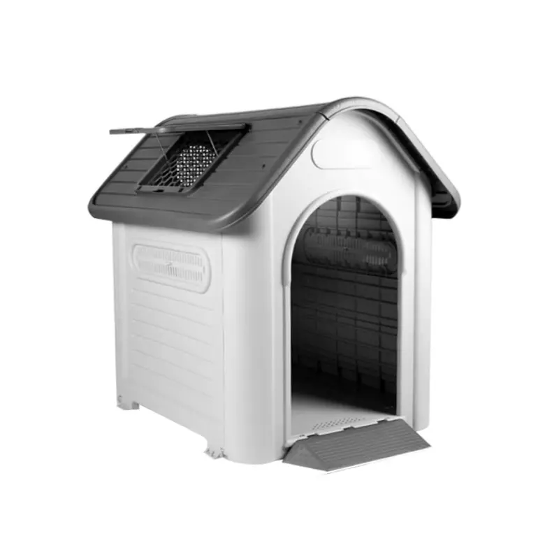 Üstün kalite lüks plastik evcil hayvan evi büyük açık su geçirmez güneş koruyucu nefes değil doldurulmuş köpek evi Pet kafesleri