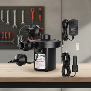 Pompe à air électrique 110v <span class=keywords><strong>220v</strong></span> <span class=keywords><strong>12v</strong></span>, <span class=keywords><strong>gonfleur</strong></span> automatique de ballons, pompe en plastique portable - Product Image 1