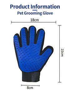 Guante de aseo para mascotas, guante de masaje de 5 dedos, guante removedor de pelo para mascotas, cepillo de baño para gatos y herramienta de masaje para la limpieza de mascotas - Product Image 3