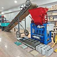 Machine semi-automatique de fabrication de briques en béton pour cendres volantes, scories, gangue de charbon, sable, pierre, équipement de fabrication de blocs creux et emboîtables