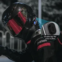 Casque de moto Q58MAX avec écran LCD, partage de musique MP3, radio FM, fonction talkie-walkie, étanche IP65