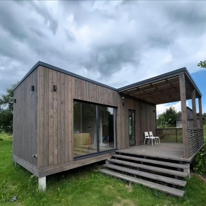 וילה מכולה מתקפלת מפלדה בעיצוב A-frame עכשווי, עם פאנל מבודד, עיצוב מודרני לחדר שינה, בר ביתי ושימוש חיצוני - Product Image 5