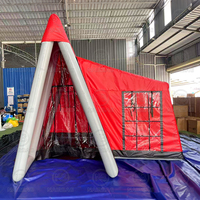 Usine En Gros Grande Tente Gonflable Chambres Famille Pvc Étanche Durable Hermétique Air Camping Tente pour Famille En Plein Air Hiver