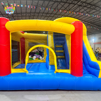 Château gonflable AirFunPro pour l'intérieur et l'extérieur, en PVC, avec toboggan et trampoline, installation facile, taille personnalisée, capacité maximale 10 personnes