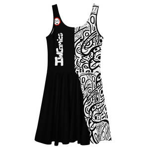 Vestido Vintage IMPOSSIBLE Estilo Skater con Logotipo Personalizado, Apliques Florales, Volantes, Diseño Sólido y Floral, Tallas XS-3XL, Hecho de Spandex - Product Image 4