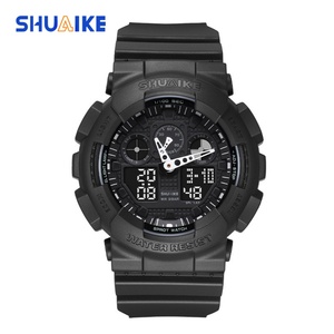 Montre de sport numérique multifonctionnelle personnalisable, étanche, à lumière froide, pour homme - Product Image 4