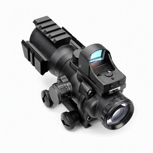 Telescopio Monocular con Retícula Iluminada y <span class=keywords><strong>Cuerpo</strong></span> de Aleación de Aluminio para Uso <span class=keywords><strong>en</strong></span> Exteriores, 4x Fibra Óptica, Directo de Fábrica - Product Image 1