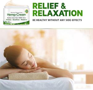 Crema OEM con extracto de hierbas de aceite de semilla de cáñamo, crema para aliviar el dolor con cúrcuma, crema MSM para aliviar la espalda y los músculos, empaquetada en botella - Product Image 5