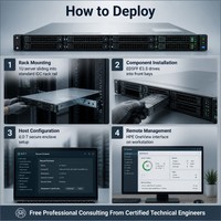 Serveur Rackable 1U HPE ProLiant Compute DL325 Gen12 AMD EPYC 9005 6 To DDR5 5200MT EDSFF NVMe PCIe Gen5 pour la Virtualisation
