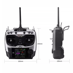RadioLink AT9S Pro <span class=keywords><strong>10C</strong></span>/12 Canales, Transmisor de Aceleración Izquierdo, Receptor R9DS <span class=keywords><strong>Gris</strong></span>, Controlador de 2.4GHz, Ardupilot DSSS&FHSS - Product Image 1