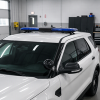 Barre lumineuse LED de toit de voiture à haute luminosité pour véhicules d'urgence, avec haut-parleur intégré, clignotant bleu rotatif TBD24226-18n-S