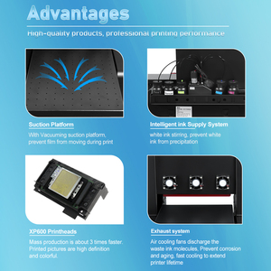 A4 UV máy in logojet xp600 phẳng máy in phun nhựa trường hợp điện thoại Acrylic xi lanh PVC ID thẻ 50 Ciss Bumper trường hợp - Product Image 3