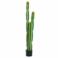 Cactus Colonne Géant Réaliste en Plastique, Faux Plante en Pot pour Affichage Intérieur, Résistant à l'Eau, Écologique pour Centre Commercial et Maison