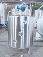 Cuve de Fermentation de Yaourt en Acier Inoxydable 1500L avec Chemise Chauffante, Mélangeur à Palettes et Contrôle de Température pour le Traitement du Lait et des Produits Laitiers