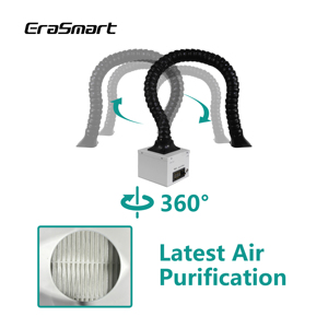 <span class=keywords><strong>Extracteur</strong></span> de Fumée et Purificateur <span class=keywords><strong>d</strong></span>'<span class=keywords><strong>Air</strong></span> Erasmart Mini pour Four DTF et Machine de Secouage de Poudre - Product Image 3