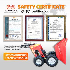 รถตักล้อยางขนาดเล็ก เครื่องยนต์เบนซิน 250 ซีซี แบบใช้มือบังคับ พร้อมรถดัมพ์ขนาดเล็ก สำหรับส่งออก รับประกัน 1 ปี - Product Image 5