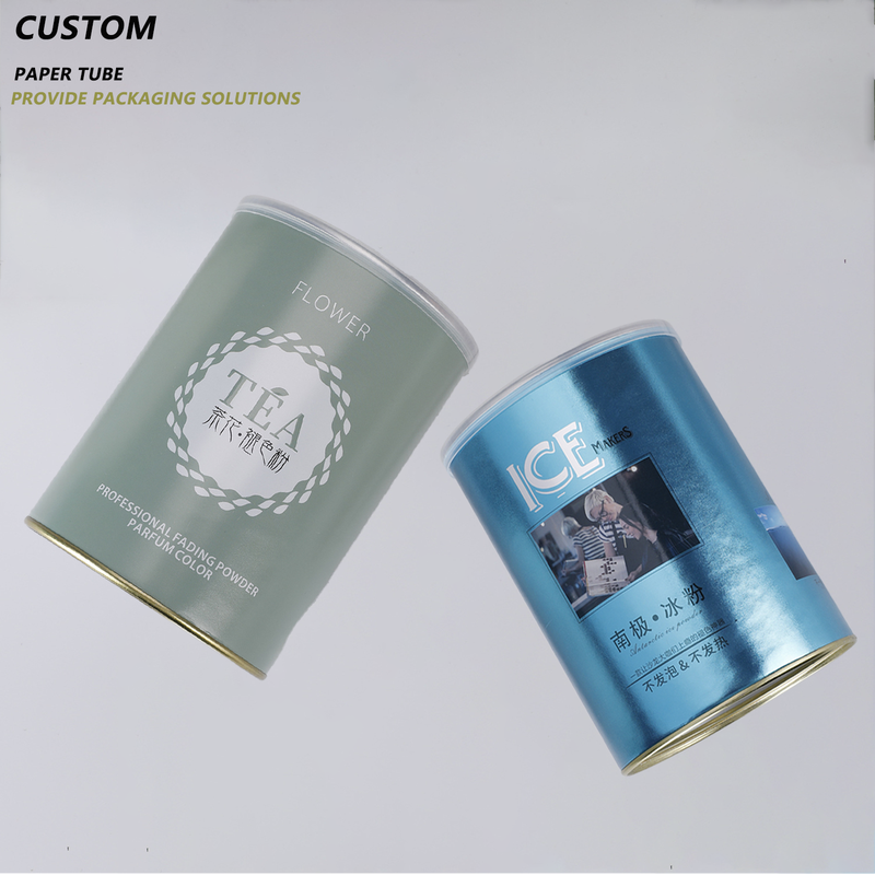 Custom logo Cylinder Eco Friendly Cardboard