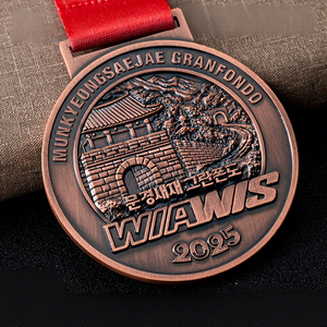 ออกแบบเหรียญโลหะสั่งทำของคุณเอง โลหะผสมสังกะสี 2 มิติ 3 มิติ สำหรับมาราธอน ฟุตบอล บาสเกตบอล เทควันโด ว่ายน้ำ รางวัลผู้เข้าเส้นชัย กีฬา - Product Image 1