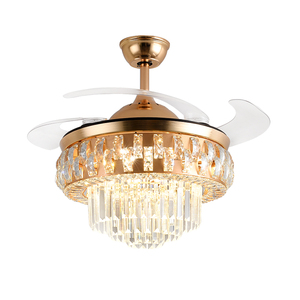 <span class=keywords><strong>Ventilador</strong></span> de techo de cristal de lujo nórdico de 42 pulgadas y 220V, lámpara de araña, fuente de luz LED 2025, Control remoto para decoración del hogar, sala de estar - Product Image 6