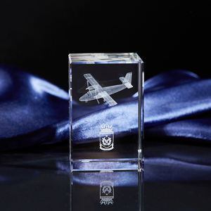 Cubo de Cristal Personalizado al por Mayor con Grabado Láser 3D con Diseño de Rosa para Decoración del Hogar y Regalo de Boda - Product Image 5