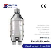 Konverter Katalitik Universal Berkualitas Tinggi SQS OEM/ODM 2.5 Inch 2 Inch Katalis Mobil Universal dengan CE