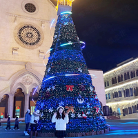 Arbre de Noël LED spiralé programmable géant de 10 m de haute qualité en gros pour jardin extérieur centre commercial grand arbre