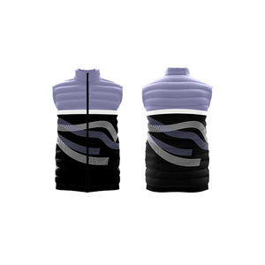 Abondant Spot Supply Imperméable Sublimation Conception Personnalisée Down Vest Warm Zip up Heavyweight Outdoor Gilets - Product Image 2