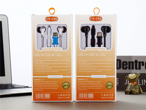 Perfecto sonido bajo auriculares micrófono volumen clave auriculares tipo <span class=keywords><strong>C</strong></span> con cable para iPhone 15 Samsung auriculares en la oreja - Product Image 6