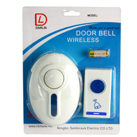Bel Pintu Portabel Nirkabel dengan 32 Melodi, Dioperasikan dengan Baterai, Remote Control, Peringatan Lampu LED Berkedip untuk Apartemen, Rumah, Kantor, Toko