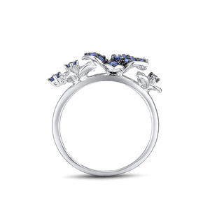 Anello Floreale alla Moda, Design Minimalista ed Elegante, Gioiello da Donna per Uso Quotidiano, Anello Statement - Product Image 2