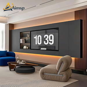 Mobile Porta TV da Parete dal <span class=keywords><strong>Design</strong></span> Integrato, Mobile <span class=keywords><strong>Soggiorno</strong></span> a Parete Intera per Arredamento Casa - Product Image 3