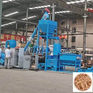 0.5t/h Timber Pellet Machine Diesel Engine Biomass Pellet Machine Line Wood Pellets Line Price